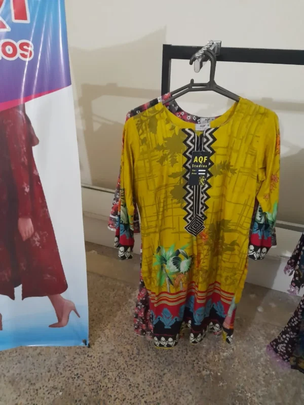 Yellow Color Ladies Kurti