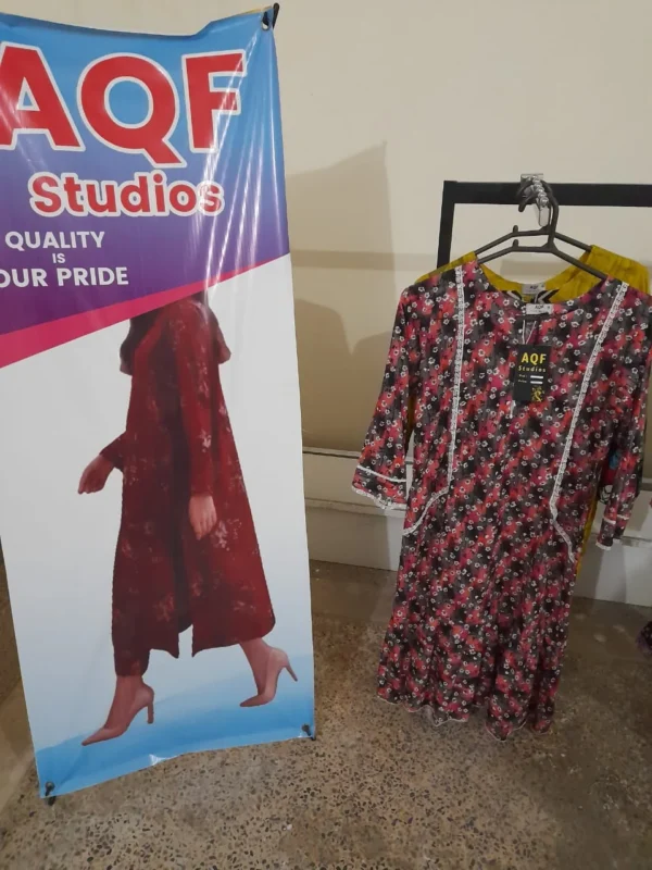 Ladies Black Suit with Red Lines